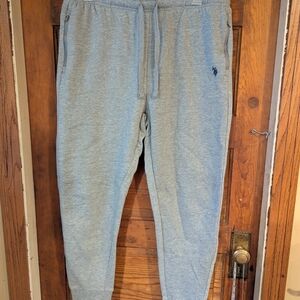 U.S. Polo Assn. Gray Jogger Sweatpants with Elastic Waistband